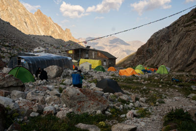 Base camp Ala Archa National Perk