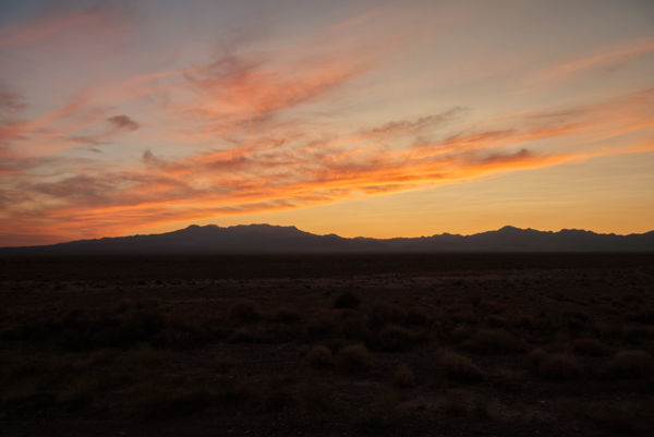 Sun set in Altyn Emel National Park